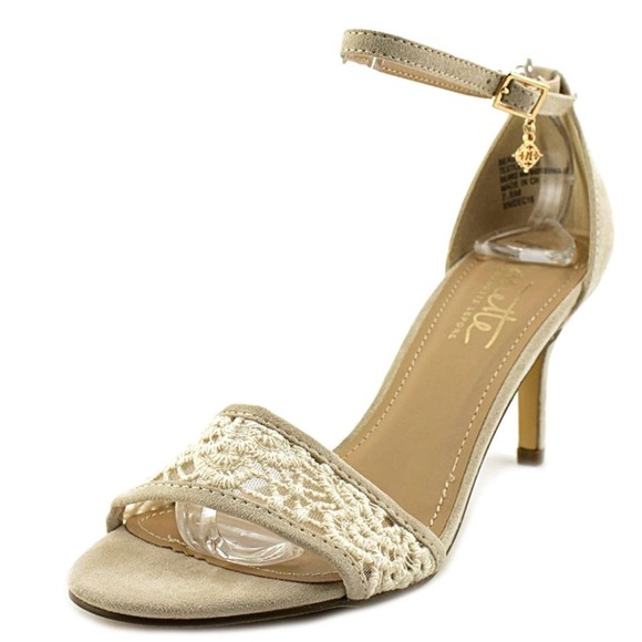 NANETTE LEPORE Beauty Open Toe Ivory Heel - Picture 1 of 3